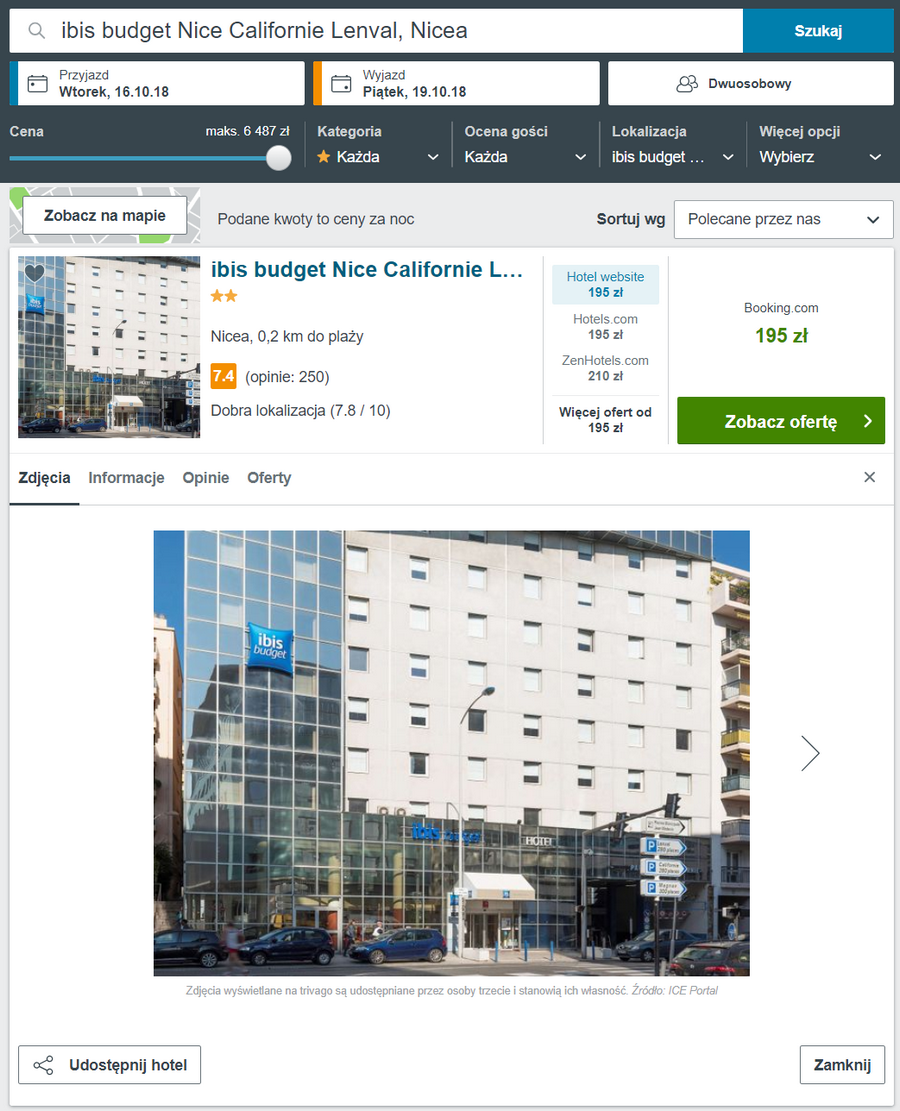 noclegi w nicei