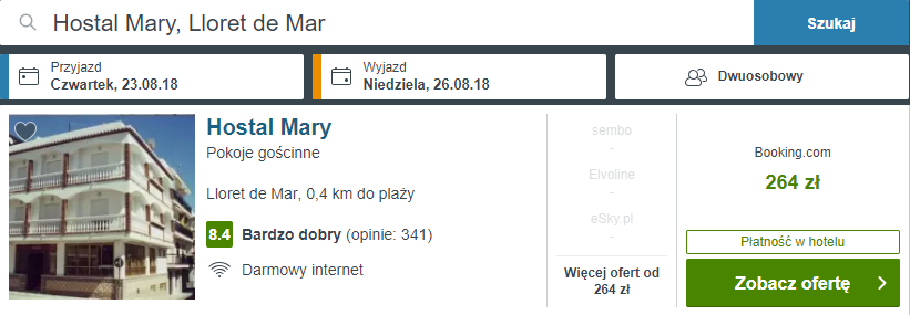 rezerwacja noclegów