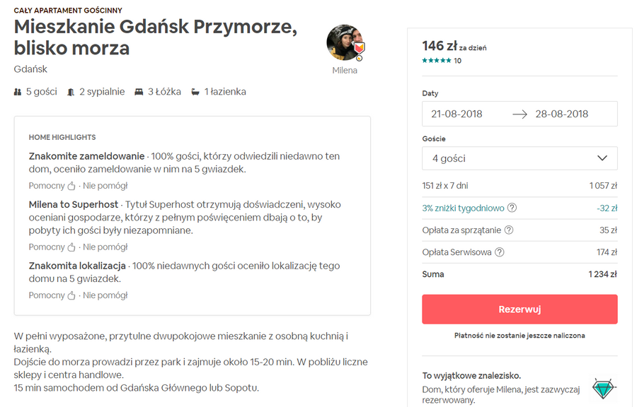 gdańska spanie
