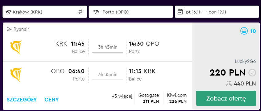 loty do porto