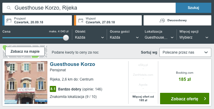 nocleg rijeka