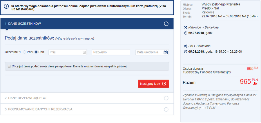 rezerwacja lotów