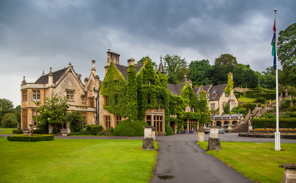 Castle Combe panorama miasta