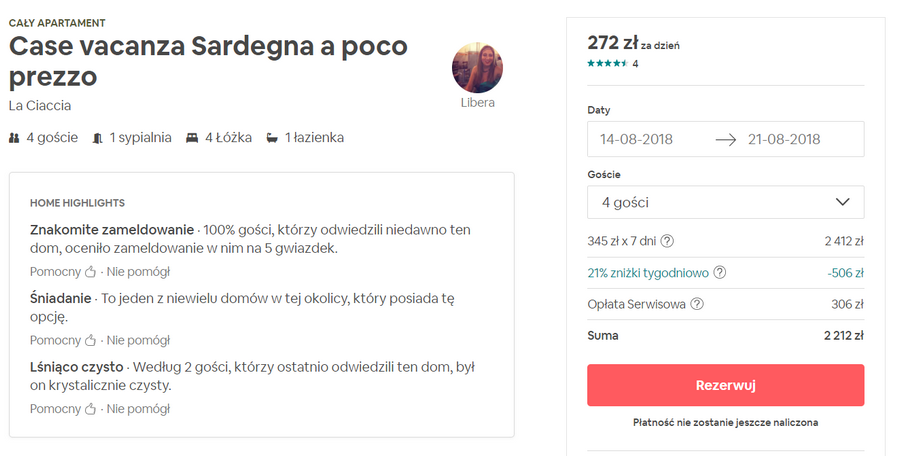 noclegi na sardynii