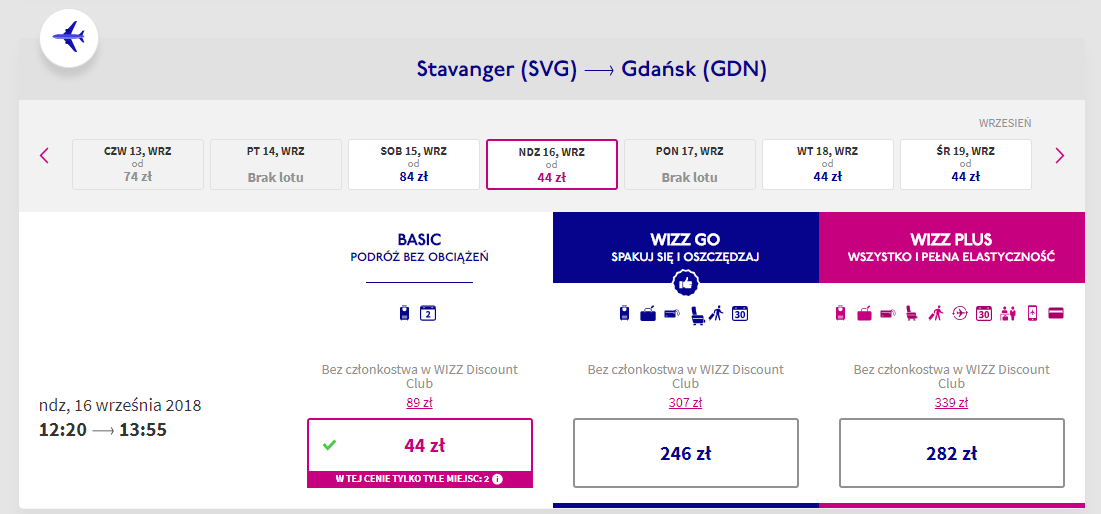 stavanger loty
