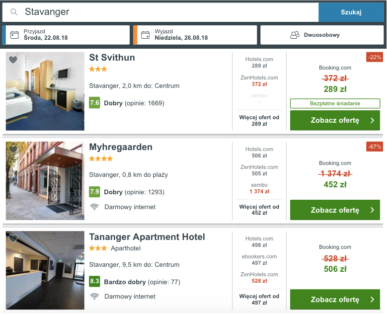zarezerwuj hotel w stavanger