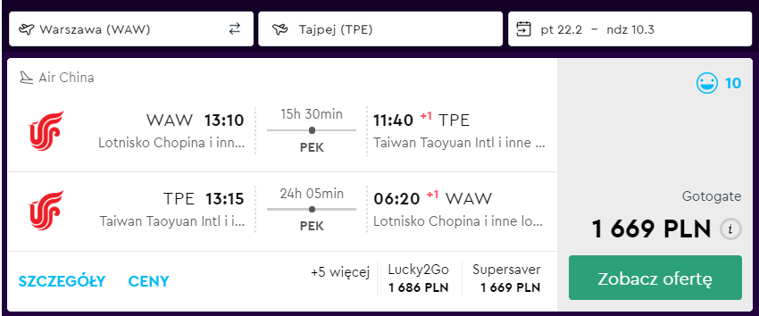 loty na tajwan
