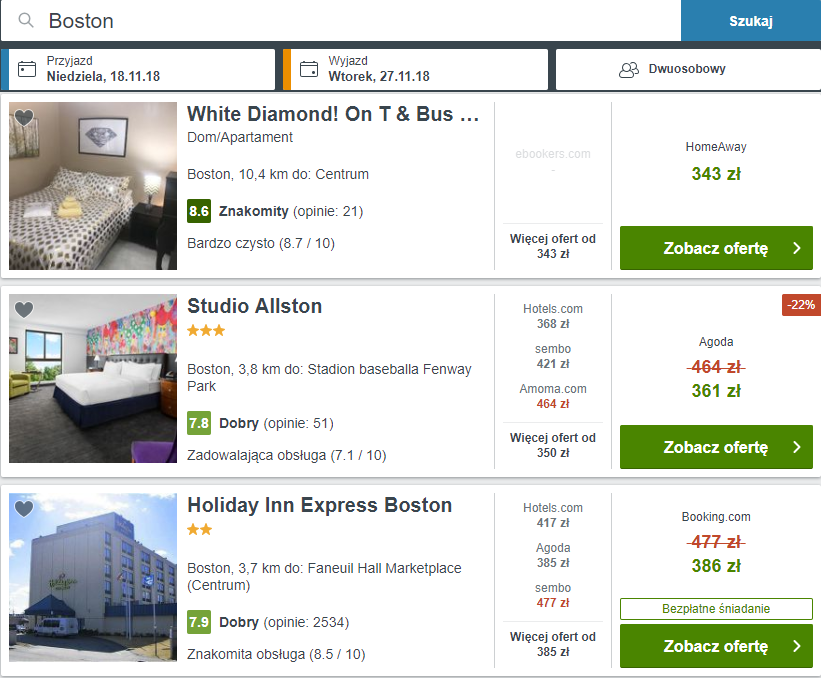 rezerwacja noclegów