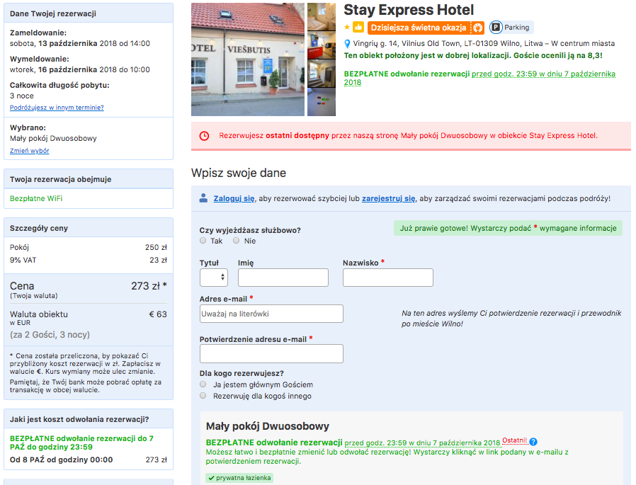 zarezerwuj hotelw iwlnie