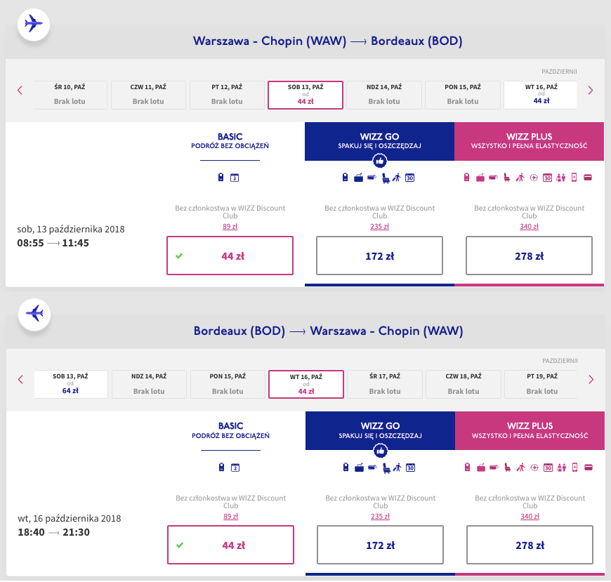 zarezerwuj loty do bordeaux