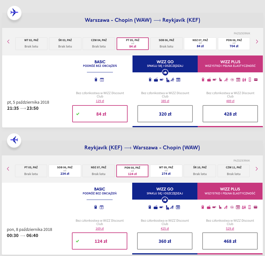 zarezerwuj loty na islandie