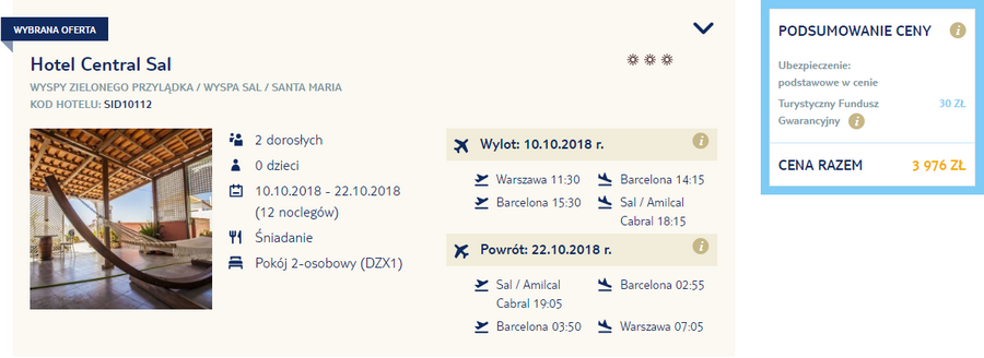 rezerwacja wczasów