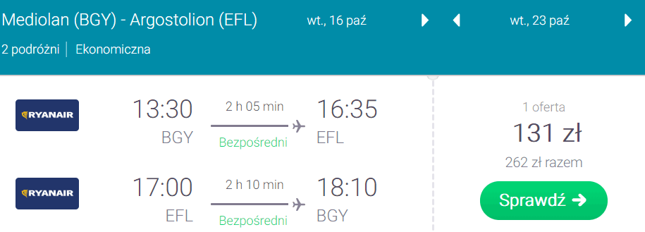 rezerwacja lotów na kefalonię