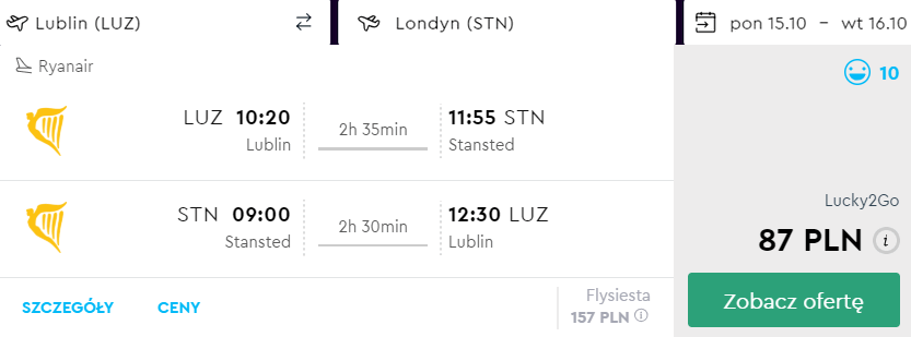rezerwacja lotów z lublina do londynu