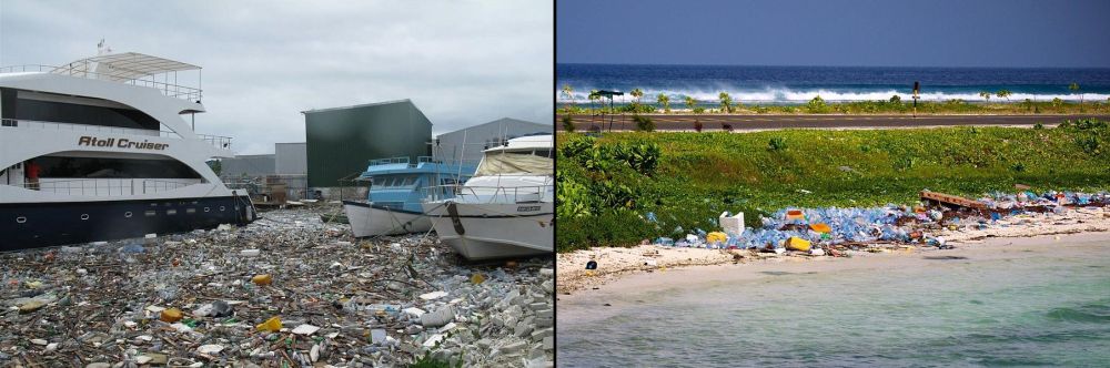 Śmieci na Malediwach