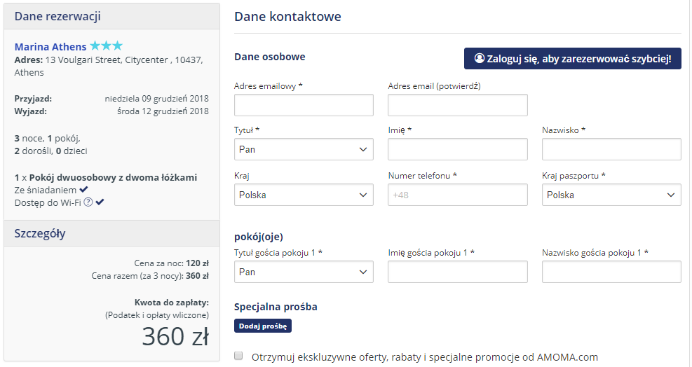 Rezerwacja przelotów