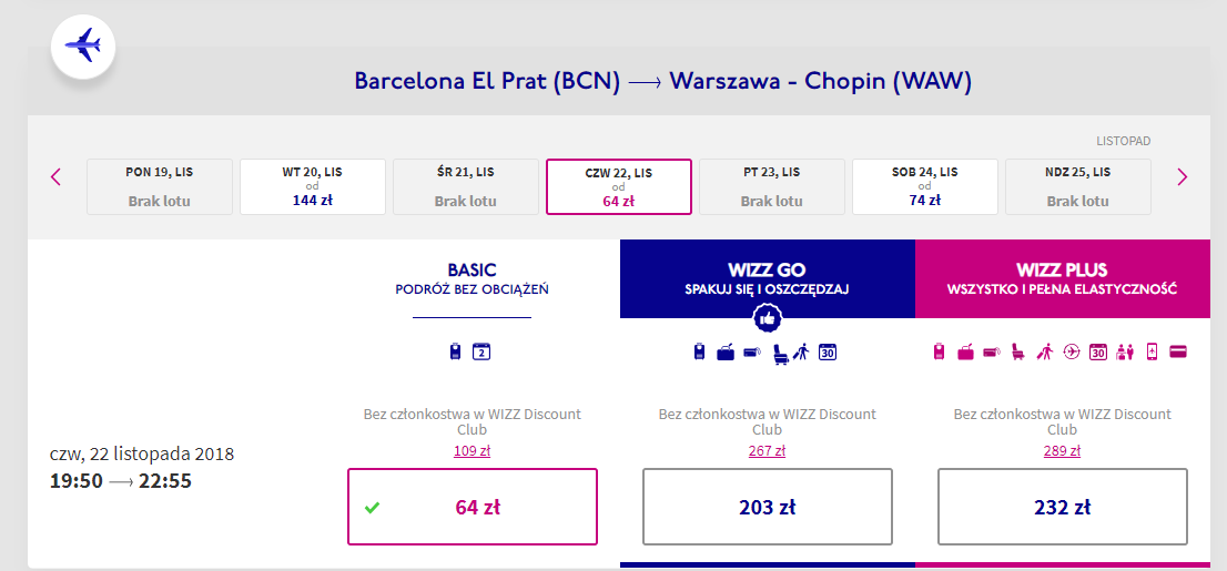barcelona loty
