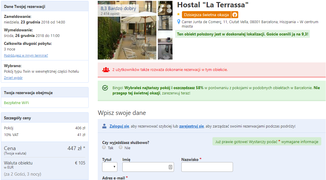 rezerwacja noclegów
