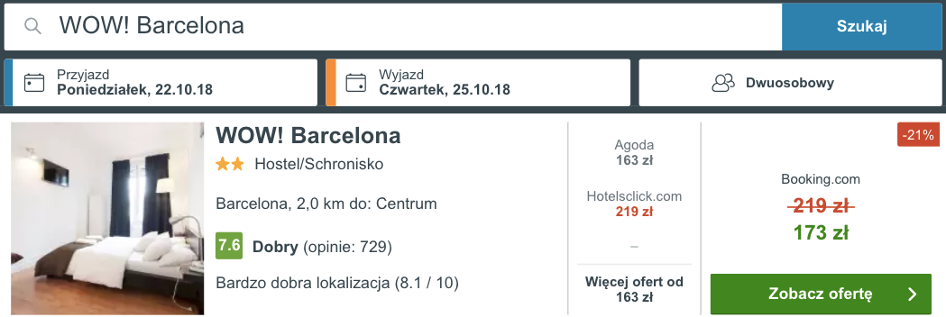 zarezerwuj hoel w barcelonie