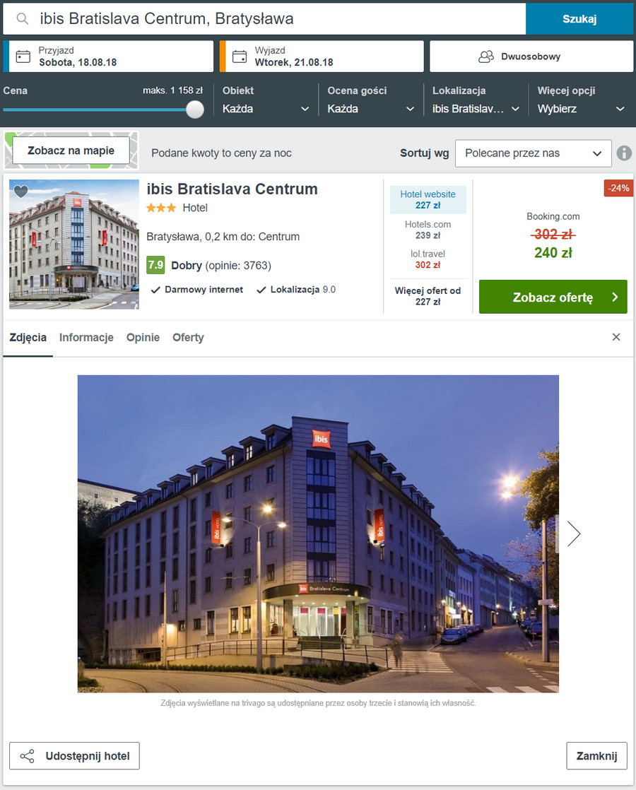 noclegi w bratysławie