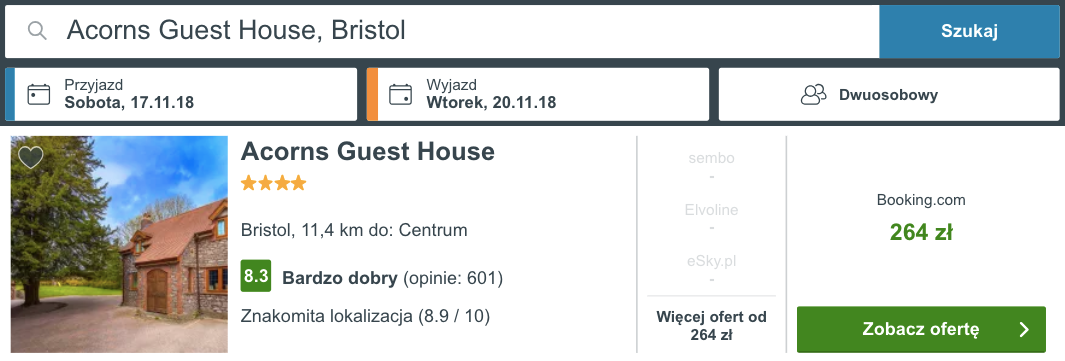 zarezerwuj hotel w bristolu