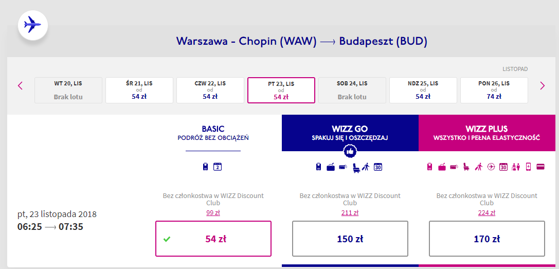 budapeszt loty