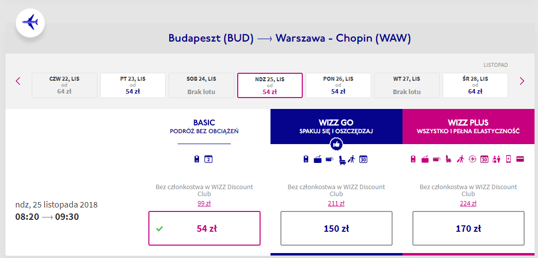 budapeszt loty