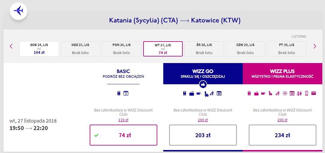katania loty