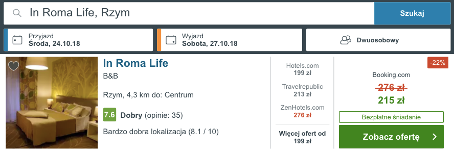 zarezerwuj hotel w rzymie