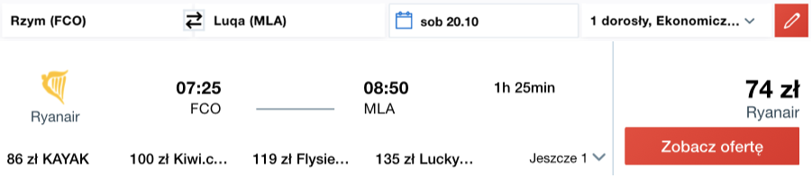 zarezerwuj loty na malte