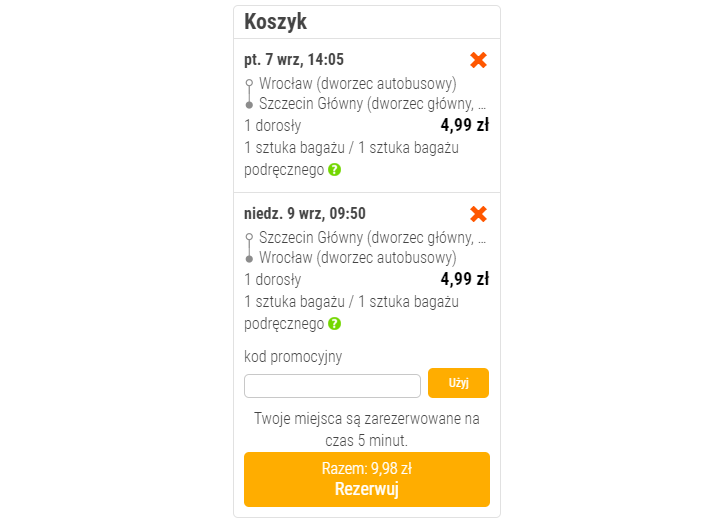 Flixbus rezerwacja