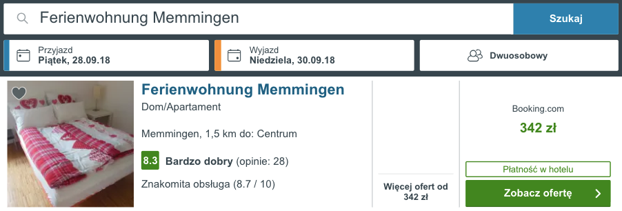 zarezerwuj hotel w memminghen