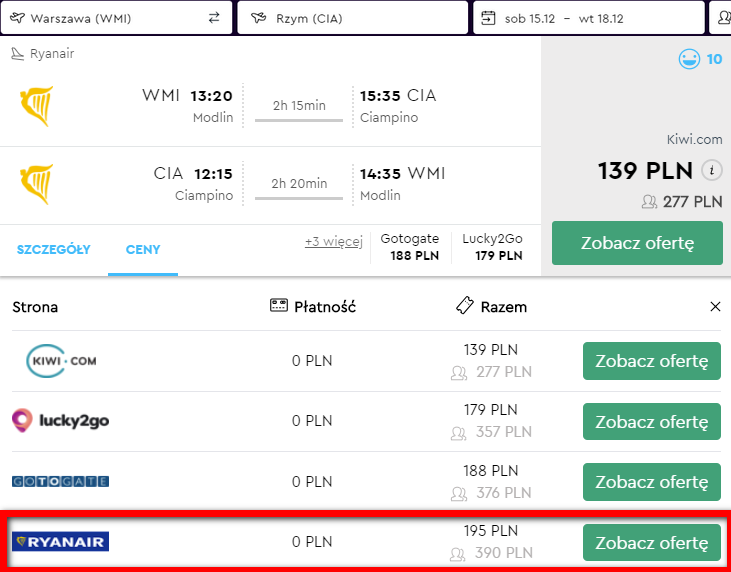 rezerwacja lotów