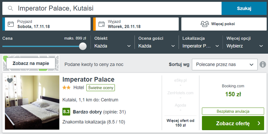 nocleegi w gruzji