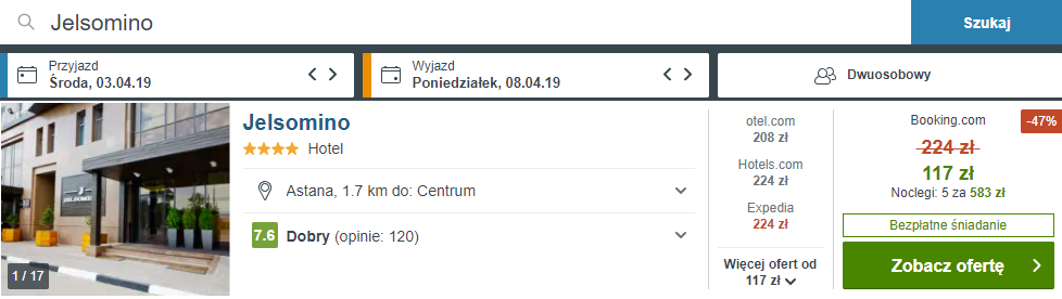 rezerwacja noclegów