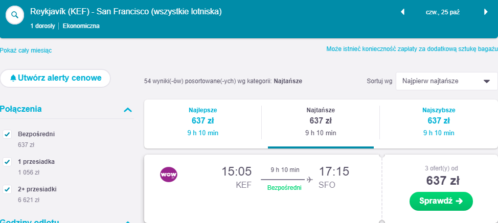 Rezerwacja przelotów do USA