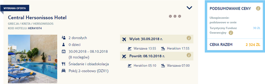 rezerwacja wczasów