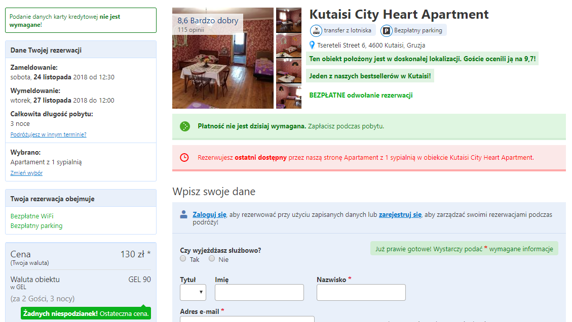 Kutaisi noclegi