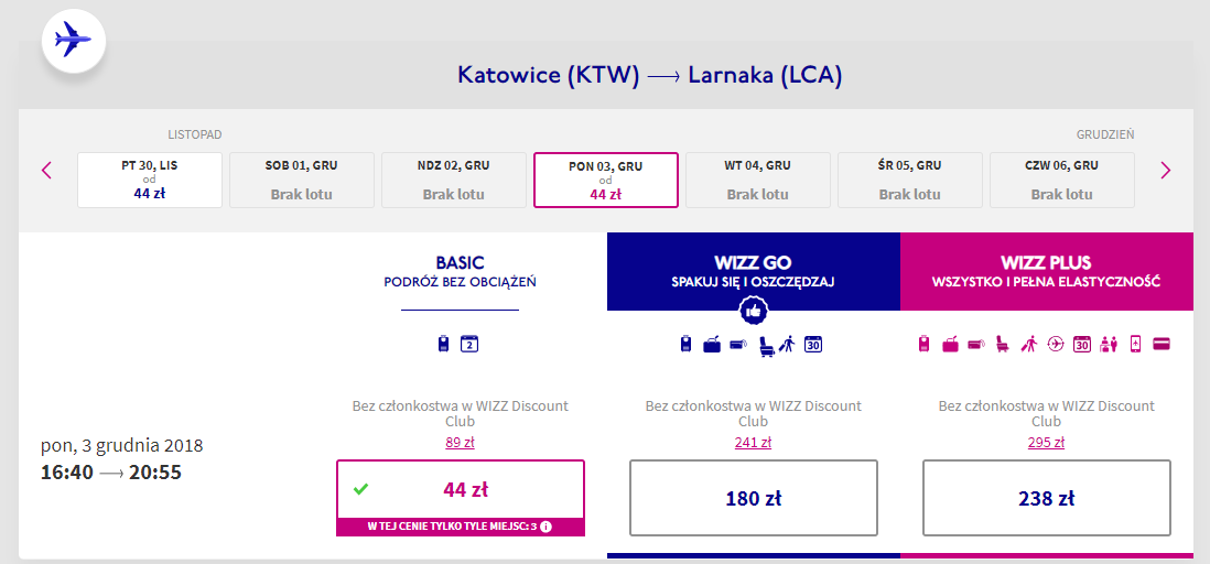 Larnaka loty