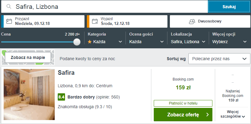 safira hotel lizbona