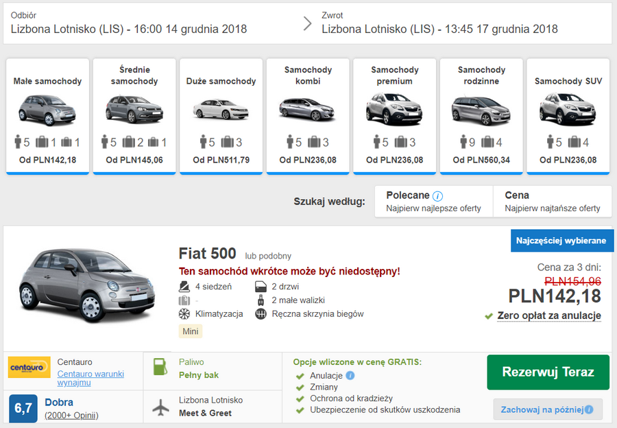 lizbona auto