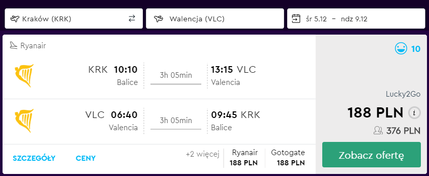 walencja tanie loty