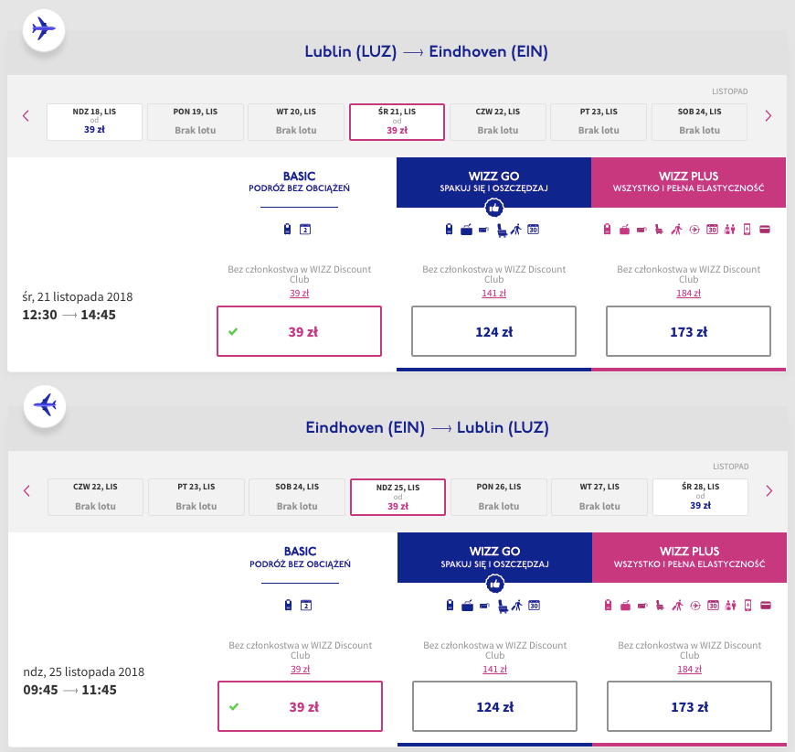 zarezerwuj loty do holadnii