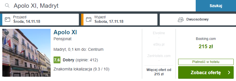 rezerwacja noclegów