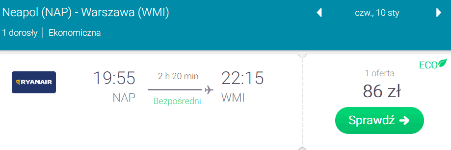 rezerwacja lotów do warszawy