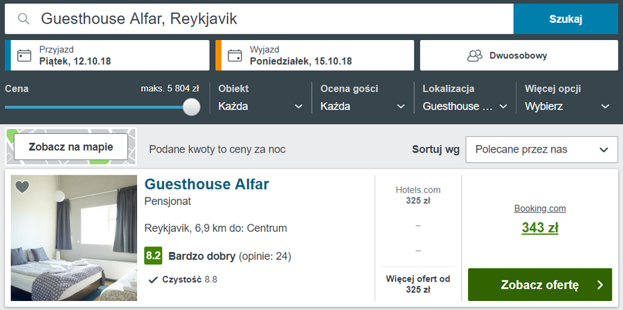 noclegi na islandii