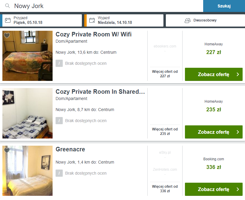 rezerwacja noclegów