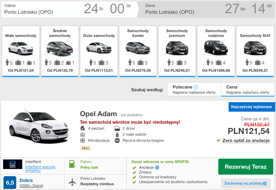 auto w porto