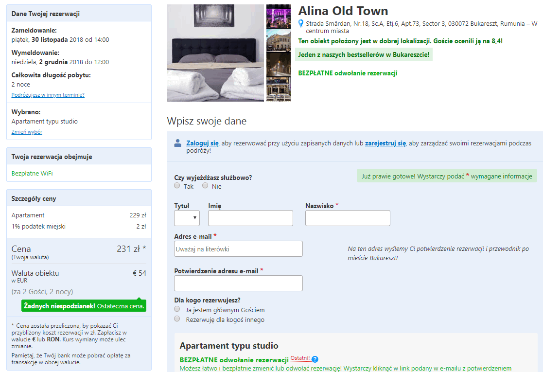 alina old town bukareszt