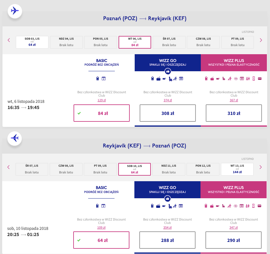 zarezerwuj loty na islandie